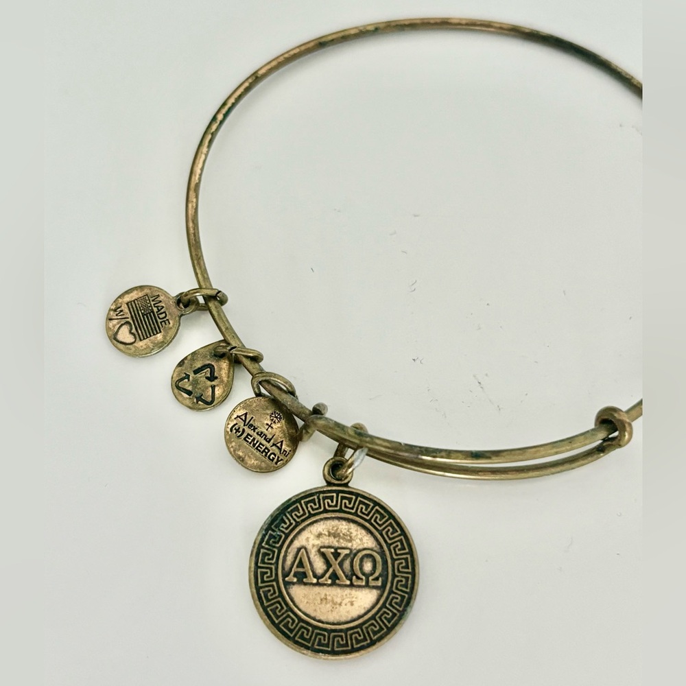 Alex and Ani alpha chi omega AXO bracelet